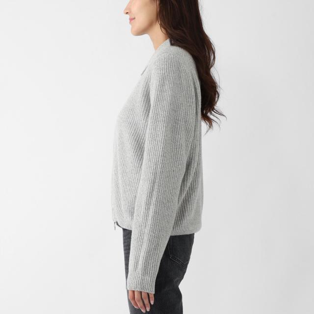 ジョンスメドレー JOHN SMEDLEY ジップアップ ニットブルゾン レディース DISLEY エコカシミヤ 7ゲージ