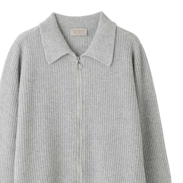ジョンスメドレー JOHN SMEDLEY ジップアップ ニットブルゾン レディース DISLEY エコカシミヤ 7ゲージ