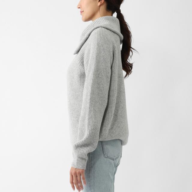 ジョンスメドレー JOHN SMEDLEY ハーフジップ ニット レディース NEWRY エコカシミヤ 7ゲージ