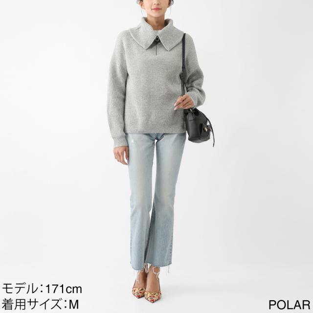 ジョンスメドレー JOHN SMEDLEY ハーフジップ ニット レディース NEWRY エコカシミヤ 7ゲージ