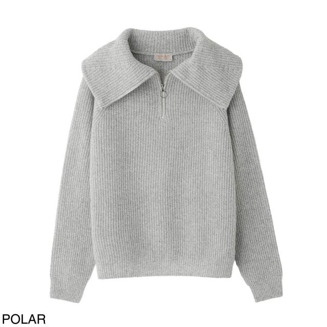 ジョンスメドレー JOHN SMEDLEY ハーフジップ ニット レディース NEWRY エコカシミヤ 7ゲージ