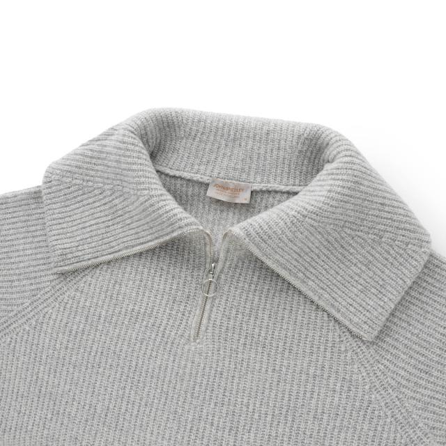 ジョンスメドレー JOHN SMEDLEY ハーフジップ ニット レディース NEWRY エコカシミヤ 7ゲージ