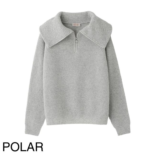 ジョンスメドレー JOHN SMEDLEY ハーフジップ ニット レディース NEWRY エコカシミヤ 7ゲージ