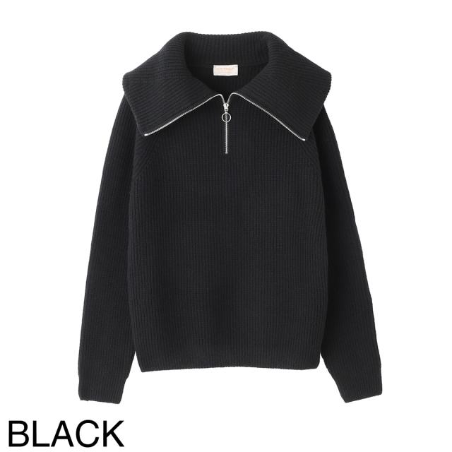 ジョンスメドレー JOHN SMEDLEY ハーフジップ ニット レディース NEWRY エコカシミヤ 7ゲージ