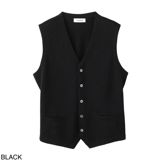 あす着] グランサッソ Gran Sasso ニットベスト メンズ GILET MONO