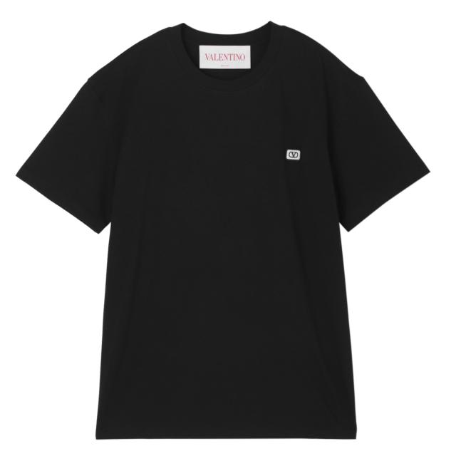 [あす着] ヴァレンティノガラヴァーニ VALENTINO GARAVANI クルーネックTシャツ メンズ COTTON T-SHIRT WITH VLOGO PATCH