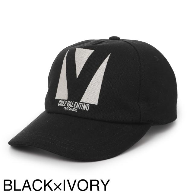 ヴァレンティノガラヴァーニ VALENTINO GARAVANI 野球鳥打ち帽 CHEZ VALENTINO COTTON BASEBALL CAP WITH EMBROIDERY