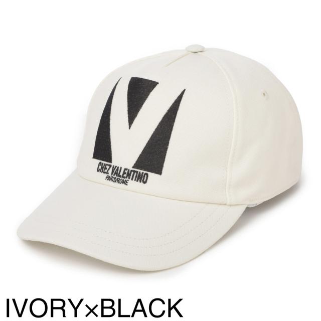 ヴァレンティノガラヴァーニ VALENTINO GARAVANI 野球鳥打ち帽 CHEZ VALENTINO COTTON BASEBALL CAP WITH EMBROIDERY