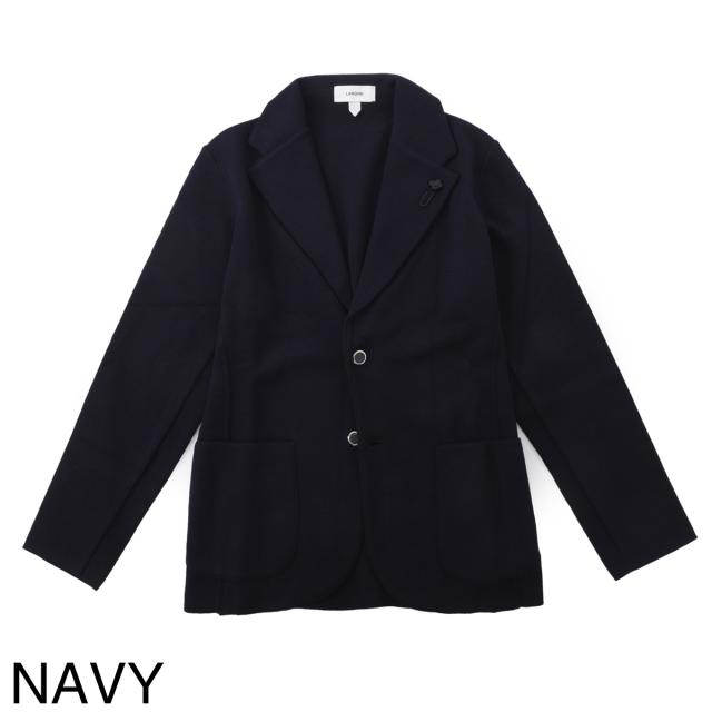 あす着] ラルディーニ LARDINI 2つボタン ニットジャケット メンズ