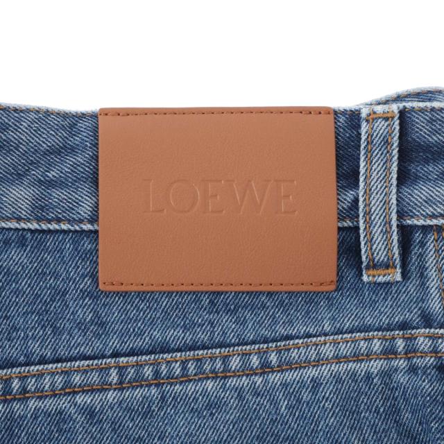 あす着] ロエベ LOEWE ボタンフライジーンズ バギージーンズ メンズ