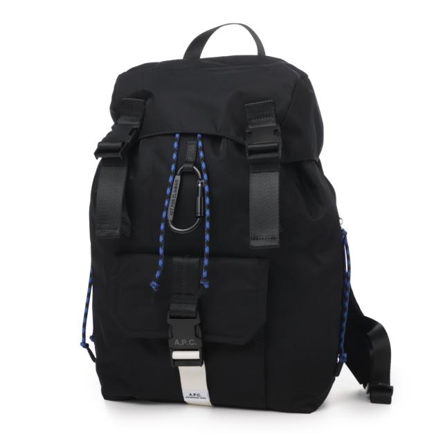 A.P.C. Treck ブラックバックパックリュック 男女兼用 人気A.P.C.