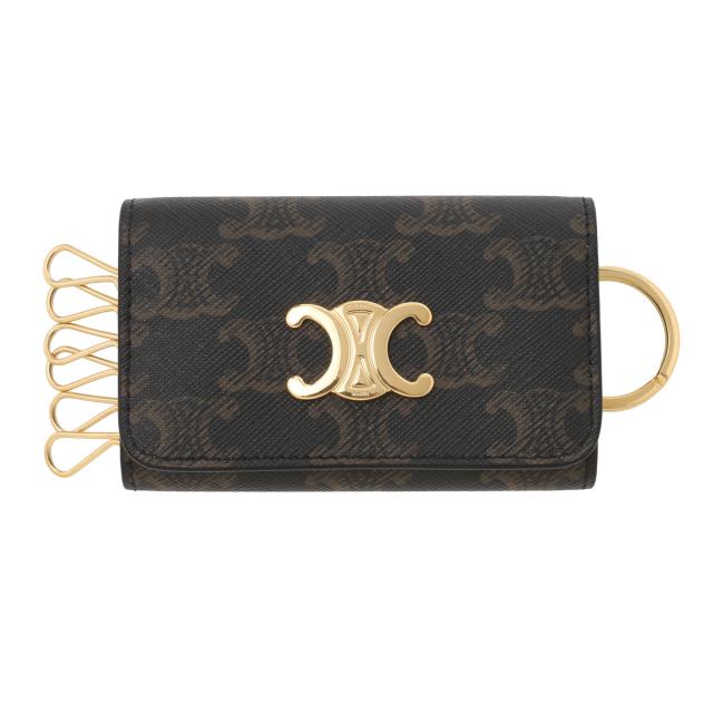 CELINEキーケース キーケース / グレインドカーフスキン - ブラック