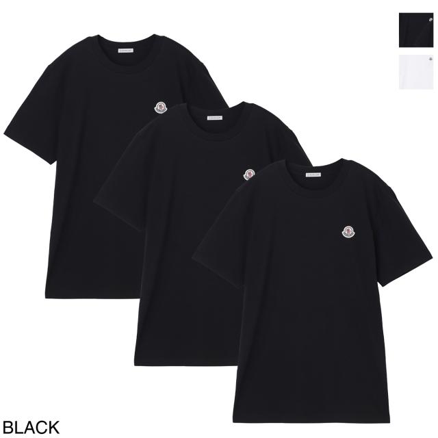 [あす着] モンクレール MONCLER クルーネック Tシャツ 3枚セット メンズ