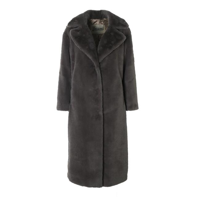 ヘルノ HERNO ロングコート ファーコート レディース COAT IN SOFT