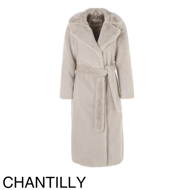 ヘルノ HERNO ロングコート ファーコート レディース COAT IN SOFT