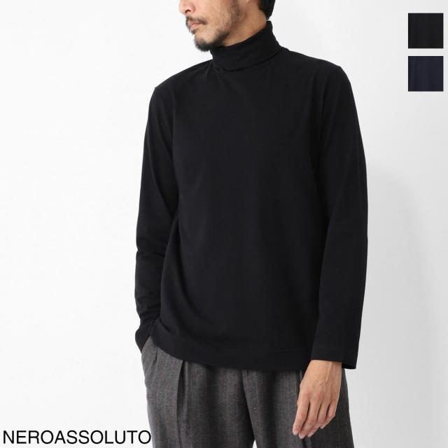 [あす着] チルコロ CIRCOLO 1901 タートルネックカットソー メンズ TURTLENECK JERSEY CASHMERE TOUCH カシミアタッチ
