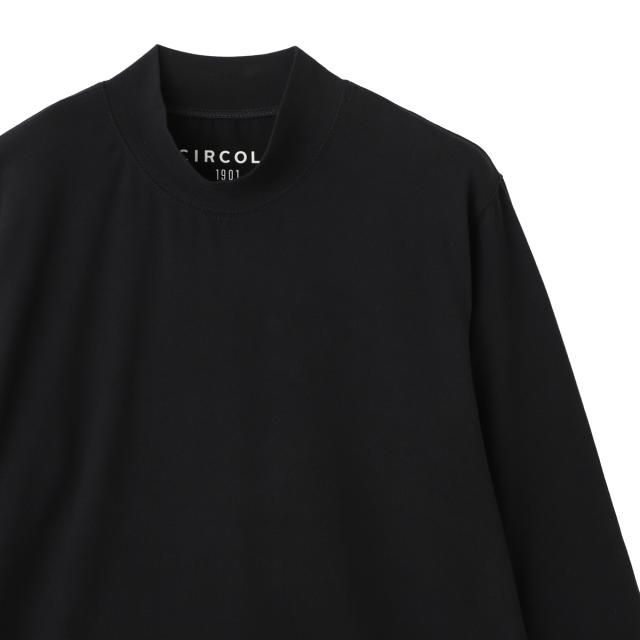 チルコロ CIRCOLO 1901 モックネックカットソー メンズ MOCKNECK JERSEY CASHMERE TOUCH カシミアタッチ_7