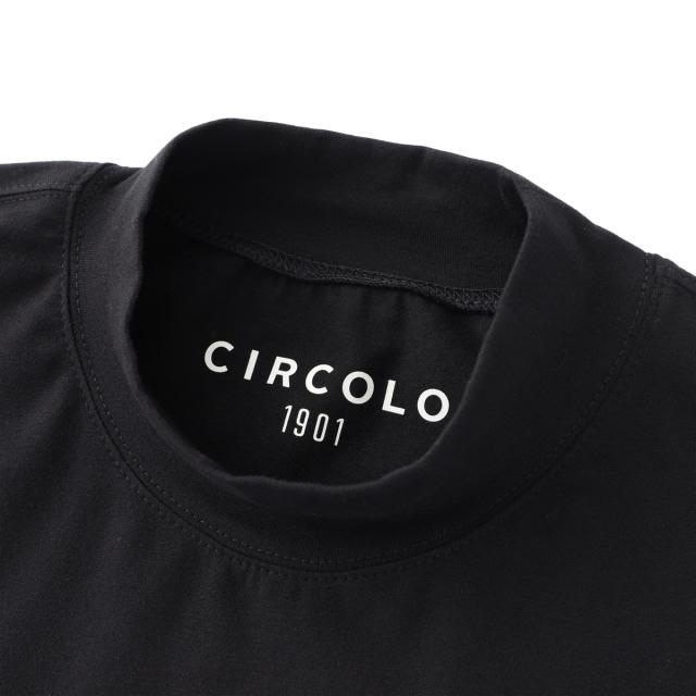 チルコロ CIRCOLO 1901 モックネックカットソー メンズ MOCKNECK JERSEY CASHMERE TOUCH カシミアタッチ_8