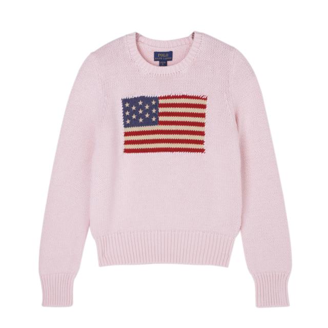 [あす着] ポロラルフローレン POLO RALPH LAUREN クルーネックニット KIDS キッズ ガールズ ボーイズ FLAG COTTON CREWNECK JUMPER