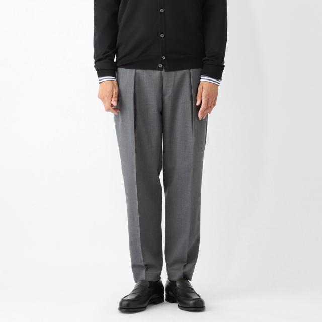 あす着] ブリリア BRIGLIA 1949 ツープリーツ スラックス ウールパンツ