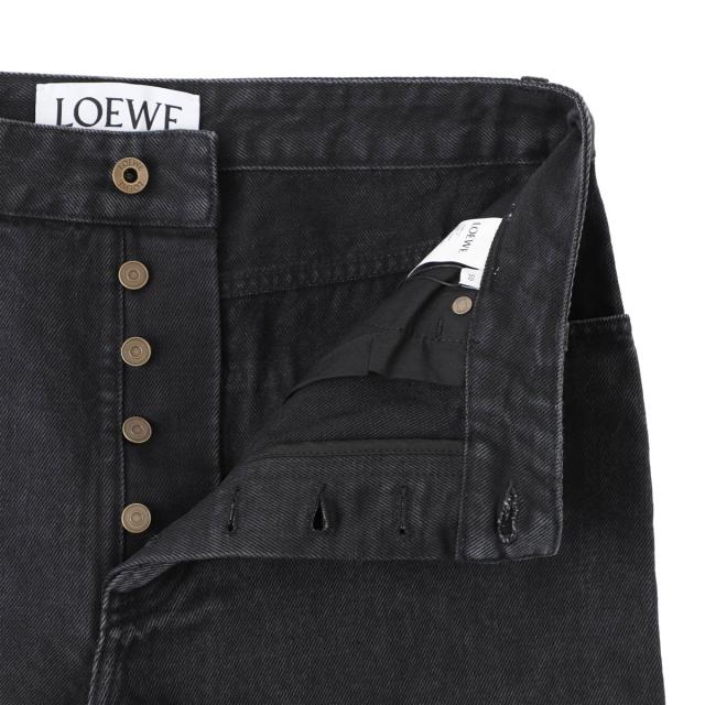 ロエベ LOEWE ボタンフライジーンズ バギージーンズ メンズ ANAGRAM BAGGY JEANS_1