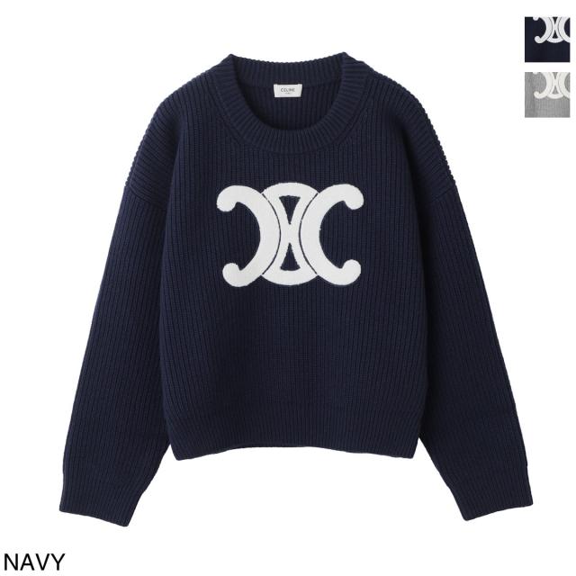 [あす着] セリーヌ CELINE クルーネックニット レディース PULL COL ROND TRIOMPHE