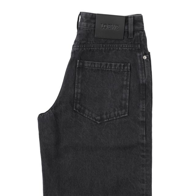 ロエベ LOEWE ジップフライジーンズ バギージーンズ レディース ANAGRAM BAGGY JEANS AF_5