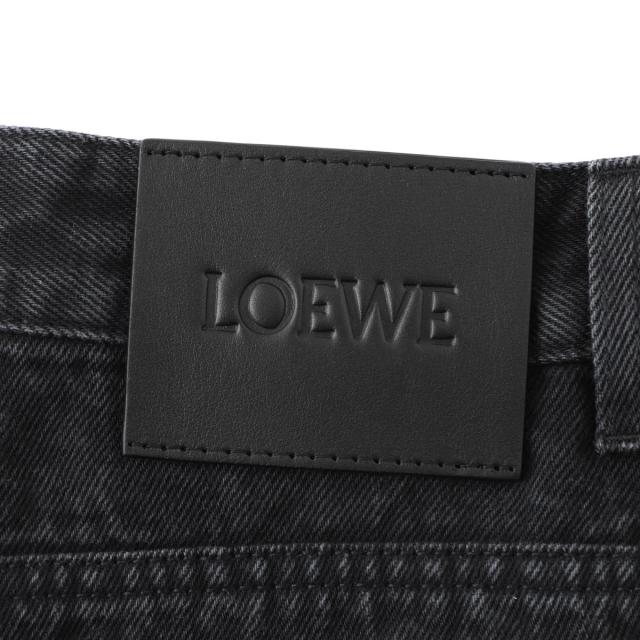 ロエベ LOEWE ジップフライジーンズ バギージーンズ レディース ANAGRAM BAGGY JEANS AF_10