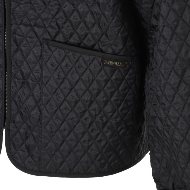 ラベンハム LAVENHAM キルティングジャケット ボンバージャケット メンズ Black Edition Lightweight Zipped Bomber Jacket_6