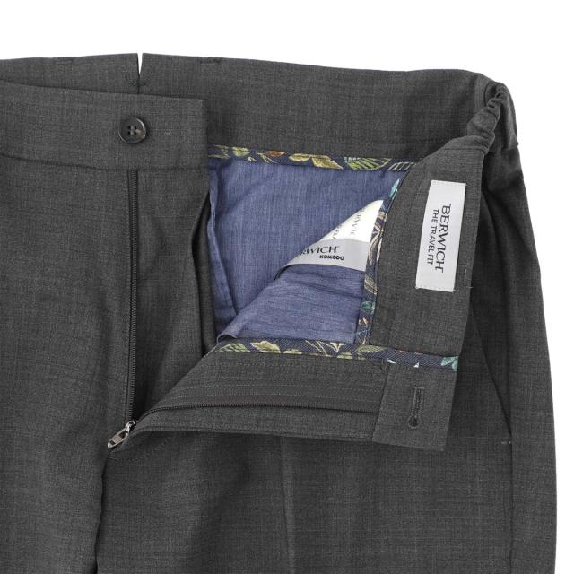 あす着] ベルウィッチ BERWICH ノープリーツ スラックス ウールパンツ