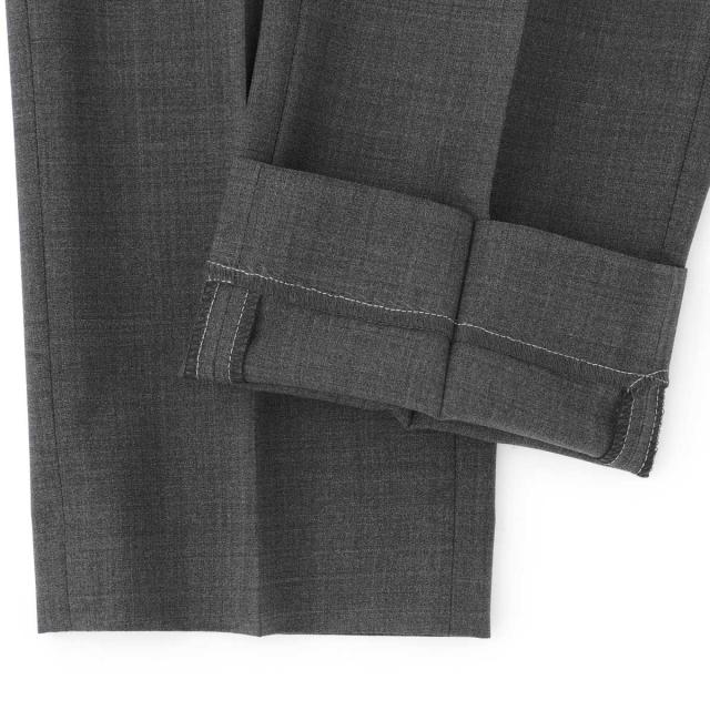 あす着] ベルウィッチ BERWICH ノープリーツ スラックス ウールパンツ