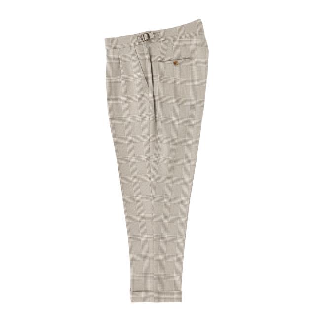 ベルウィッチ BERWICH ツープリーツ スラックス ウールパンツ メンズ SCOTCH PRINCE OF WALES WOOL_2