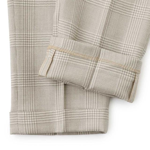 ベルウィッチ BERWICH ツープリーツ スラックス ウールパンツ メンズ SCOTCH PRINCE OF WALES WOOL_7