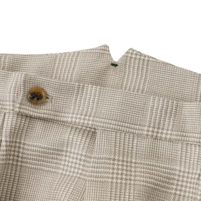 ベルウィッチ BERWICH ツープリーツ スラックス ウールパンツ メンズ SCOTCH PRINCE OF WALES WOOL_9