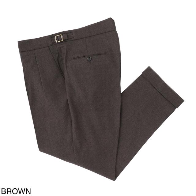 ベルウィッチ BERWICH ツープリーツ スラックス ウールパンツ メンズ