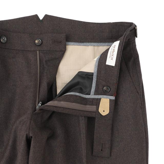 [あす着] ベルウィッチ BERWICH ツープリーツ スラックス ウールパンツ メンズ SCOTCH LIGHT MELANGE WOOL ベルウィッチ BERWICH ツープリーツ スラックス ウールパンツ メンズ