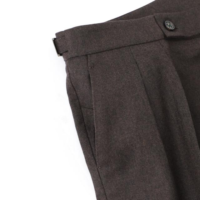 ベルウィッチ BERWICH ツープリーツ スラックス ウールパンツ メンズ