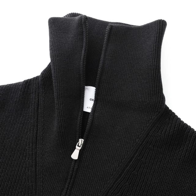 グランサッソ Gran Sasso ハーフジップニット メンズ LUPO M/L ZIP_6