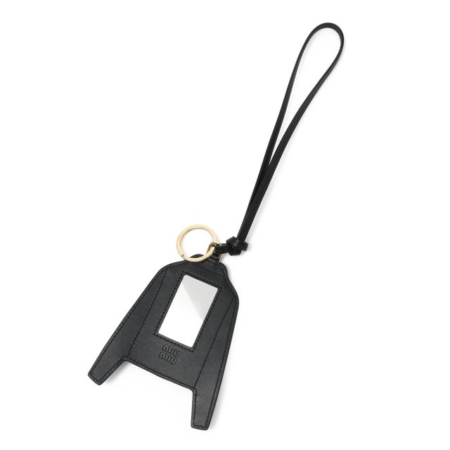 ミュウミュウ miu miu キーリング バッグチャームモチーフ レディース LEATHER KEYCHAIN TRICK_1