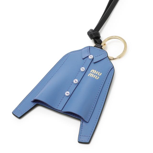 ミュウミュウ miu miu キーリング バッグチャームモチーフ レディース LEATHER KEYCHAIN TRICK_2