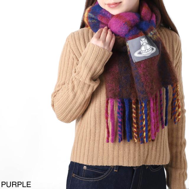 ヴィヴィアンウエストウッド Vivienne Westwood マフラー レディース CHUNKY TARTAN SCARF_1