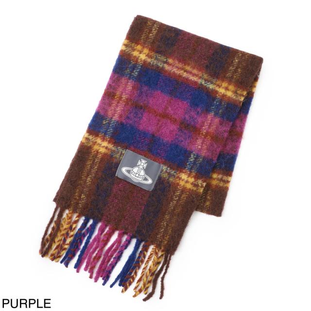 ヴィヴィアンウエストウッド Vivienne Westwood マフラー レディース CHUNKY TARTAN SCARF_2