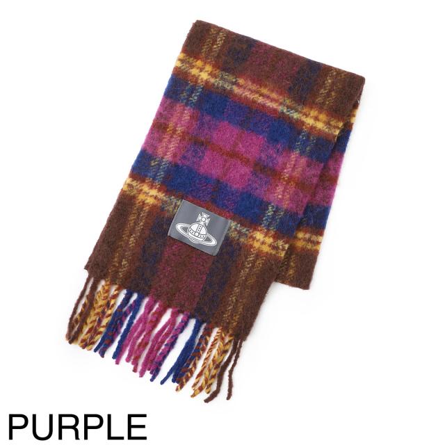ヴィヴィアンウエストウッド Vivienne Westwood マフラー レディース CHUNKY TARTAN SCARF_9