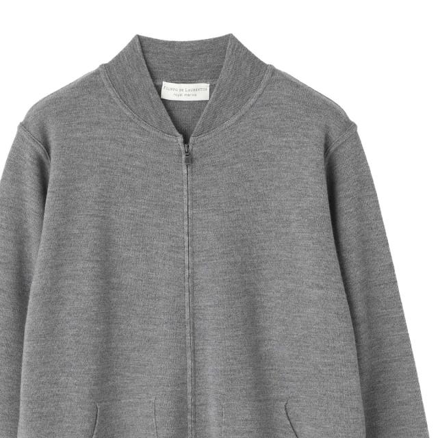 フィリッポ デ ローレンティス FILIPPO DE LAURENTIIS ジップアップ ニットブルゾン メンズ_4
