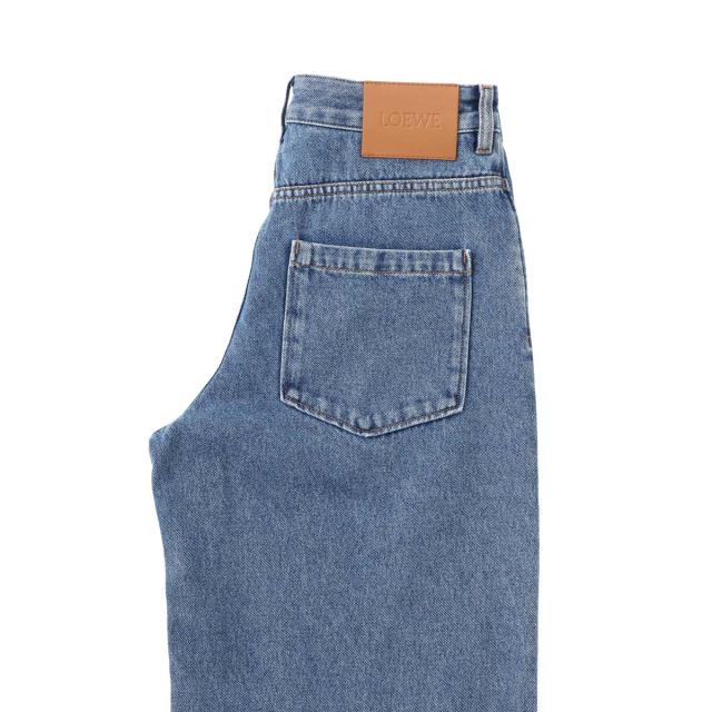 ロエベ LOEWE ジップフライジーンズ バギージーンズ レディース ANAGRAM BAGGY JEANS_5