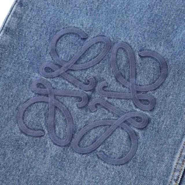 ロエベ LOEWE ジップフライジーンズ バギージーンズ レディース ANAGRAM BAGGY JEANS_9