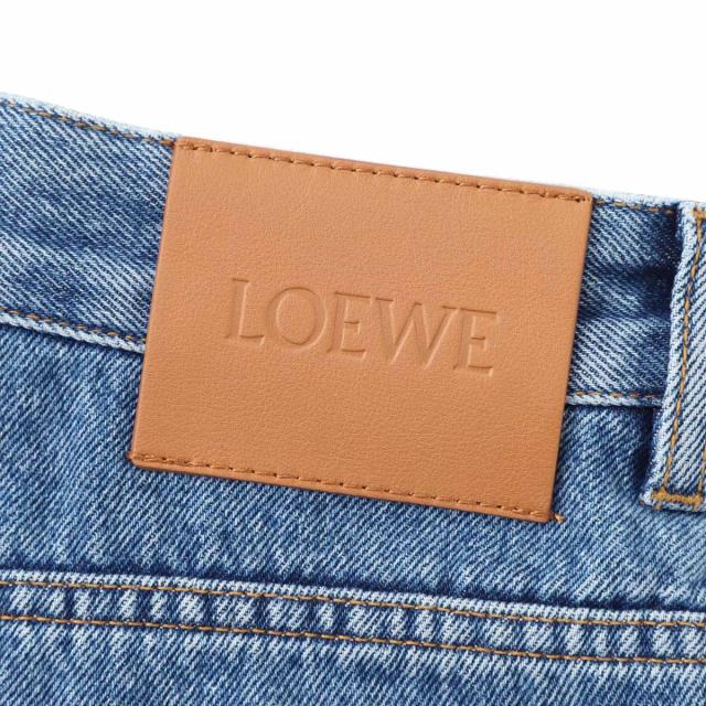 ロエベ LOEWE ジップフライジーンズ バギージーンズ レディース ANAGRAM BAGGY JEANS_11