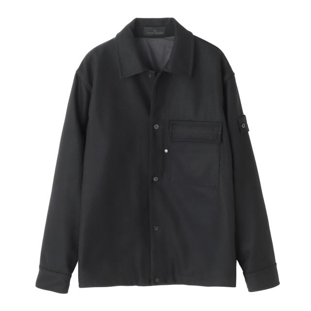 [あす着] ストーンアイランド STONE  シャツジャケット オーバーシャツ メンズ 1200028 WOOL NYLON FLANNEL_STONE  GHOST
