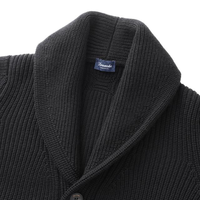 ドルモア DRUMOHR カーディガン ショールカラー カーディガン メンズ CARDIGAN COLLO A SCIALLE ML_5