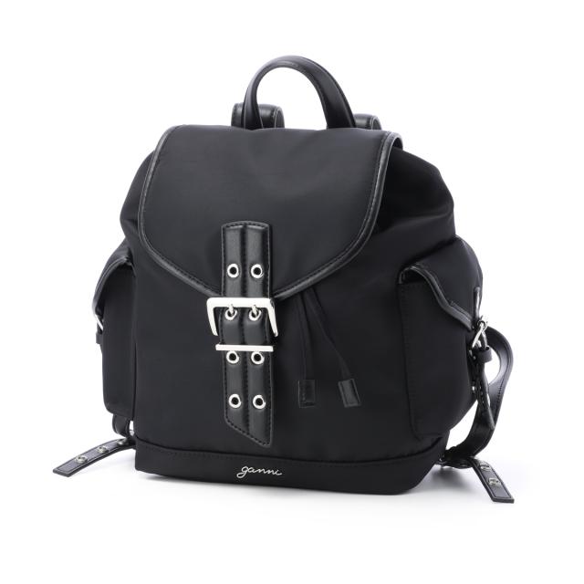[あす着] ガニー GANNI バックパック リュックサック レディース BUCKY BACKPACK SMALL NYLON